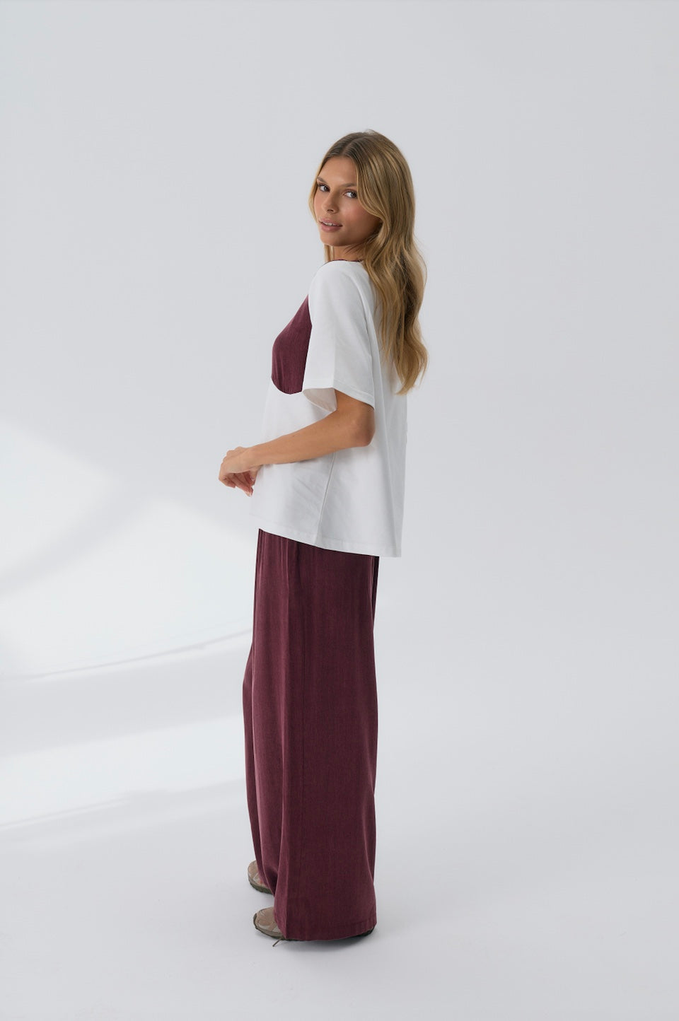 Spodnie Aura Maroon