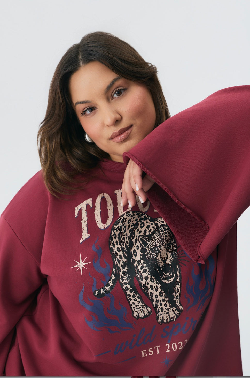 Bluza Flow Panther Maroon