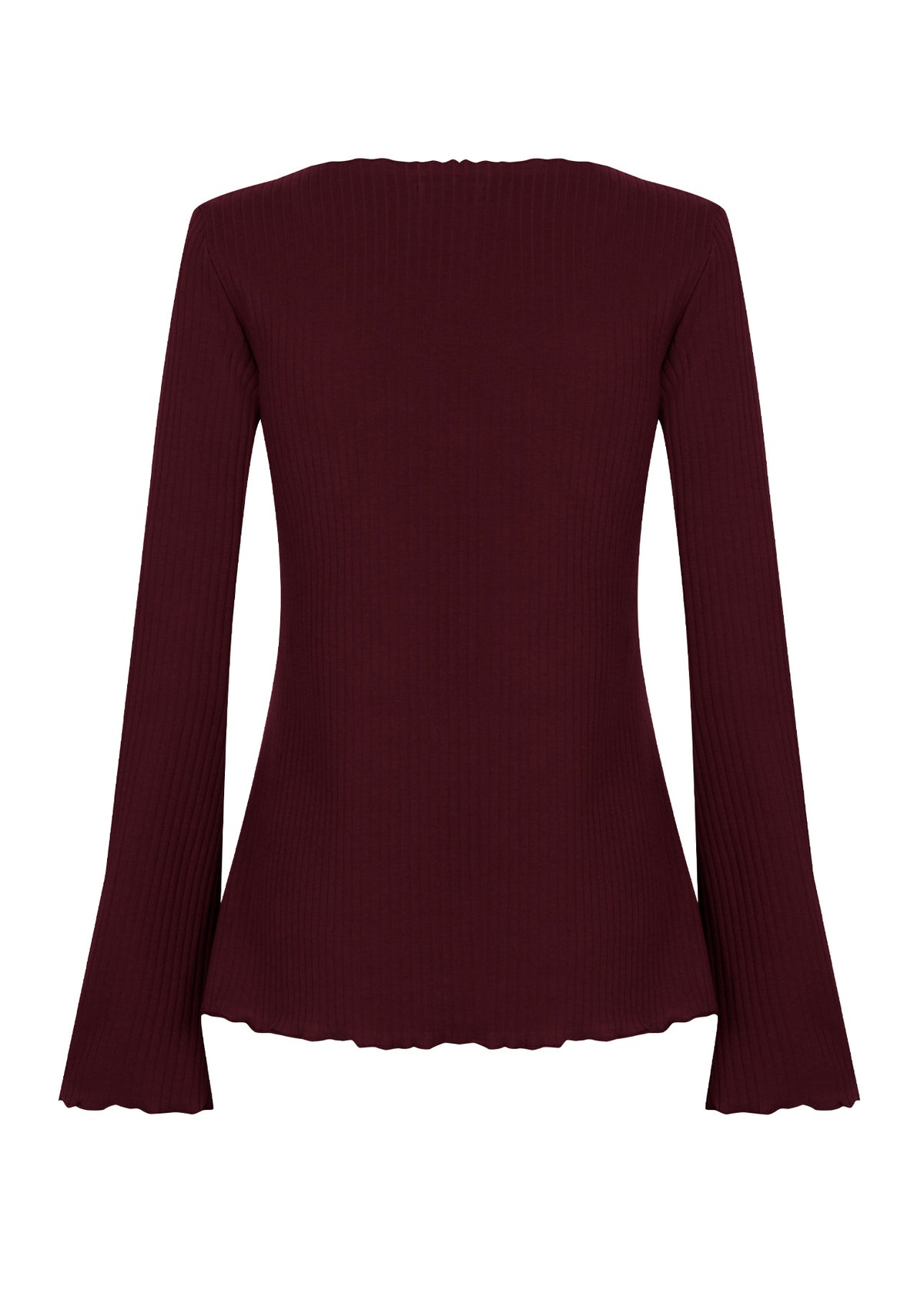 Longsleeve Ribbed Bordo
