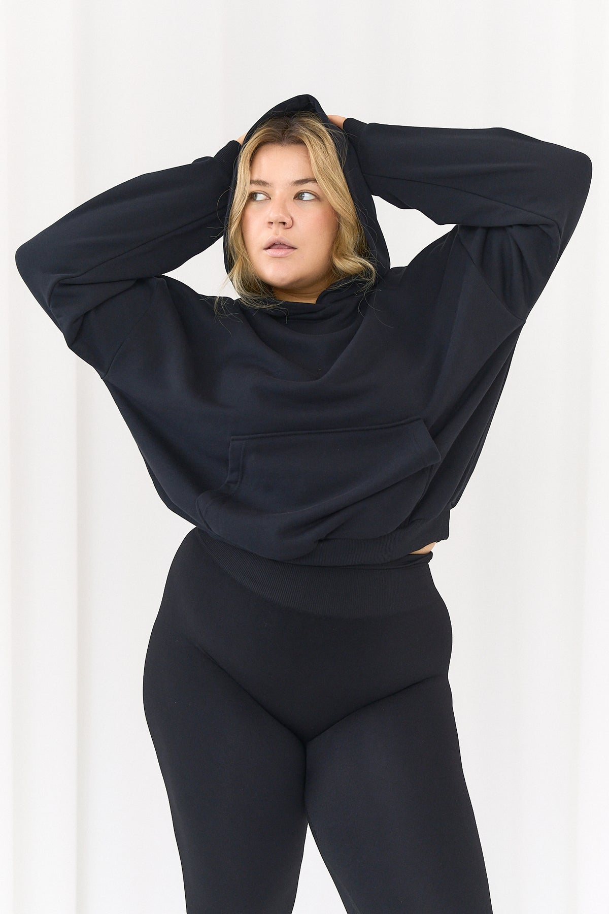 Hoodie Boxy Black