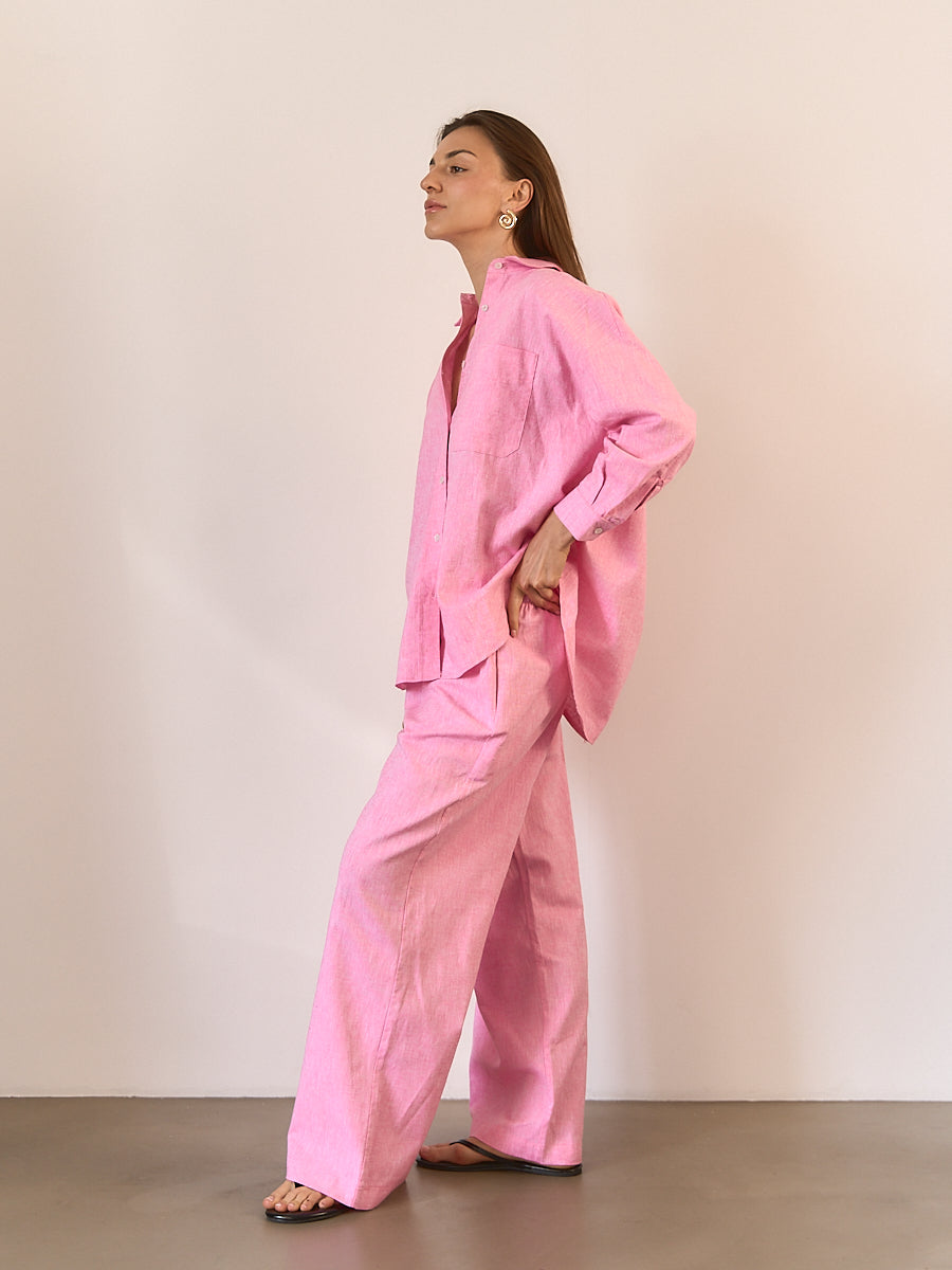Koszula Linen Pink