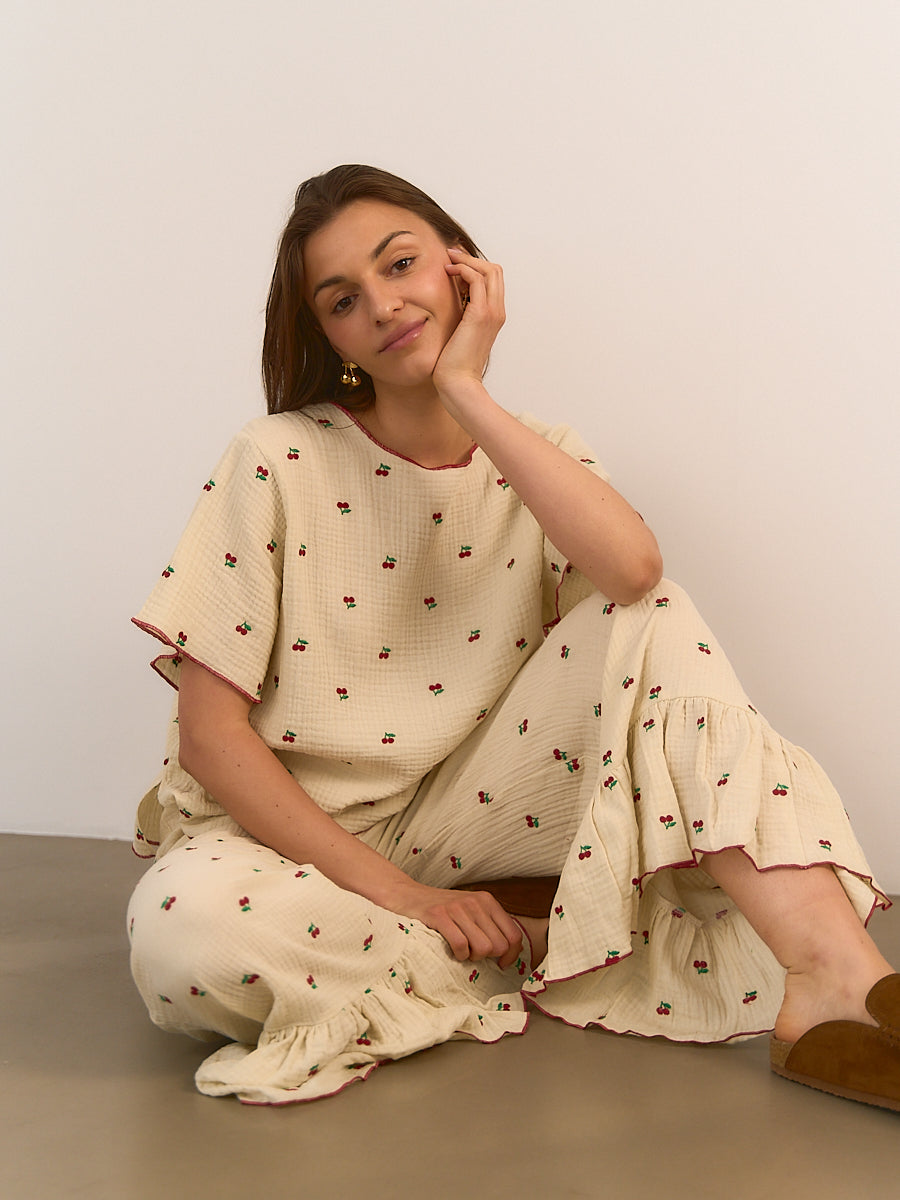 Bluzka Cherry Beige