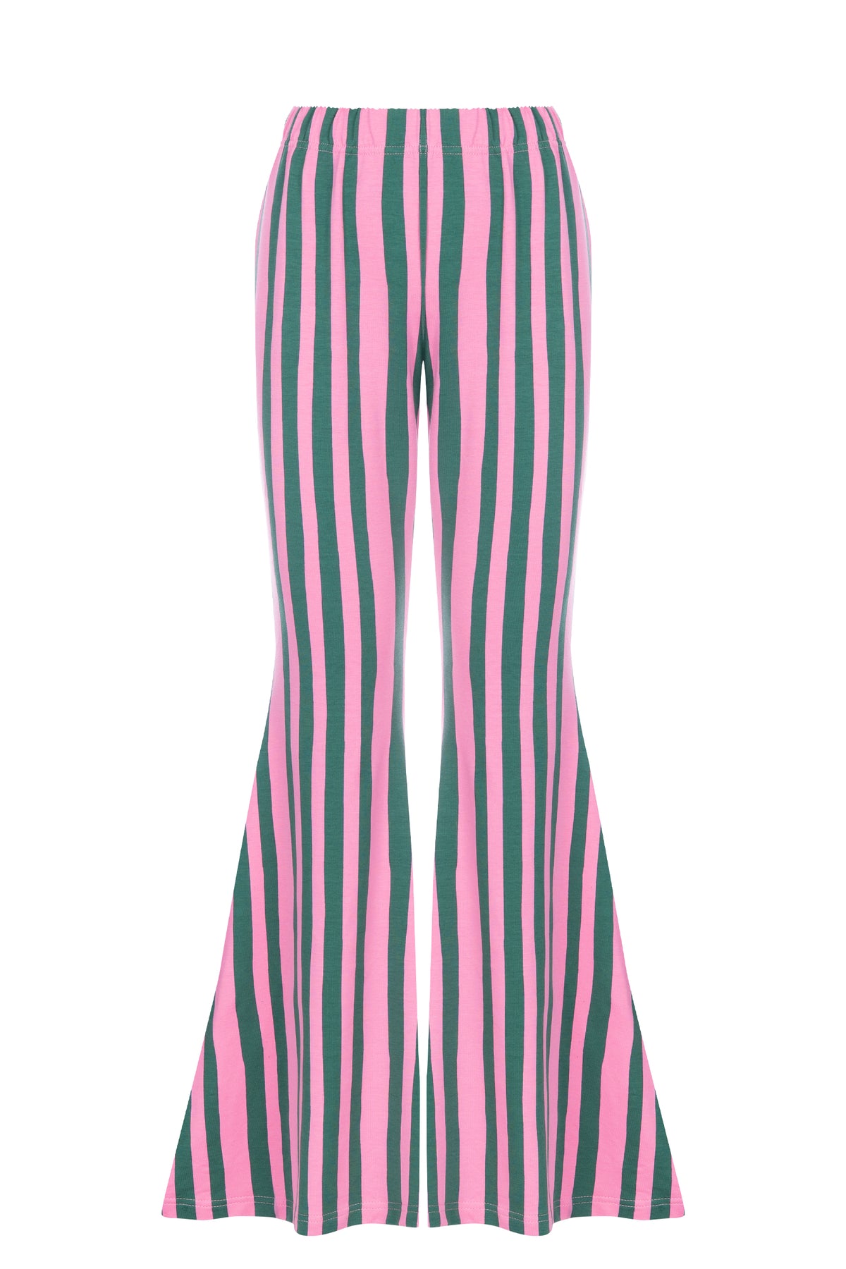 Dzwony Stripes Pink&Green