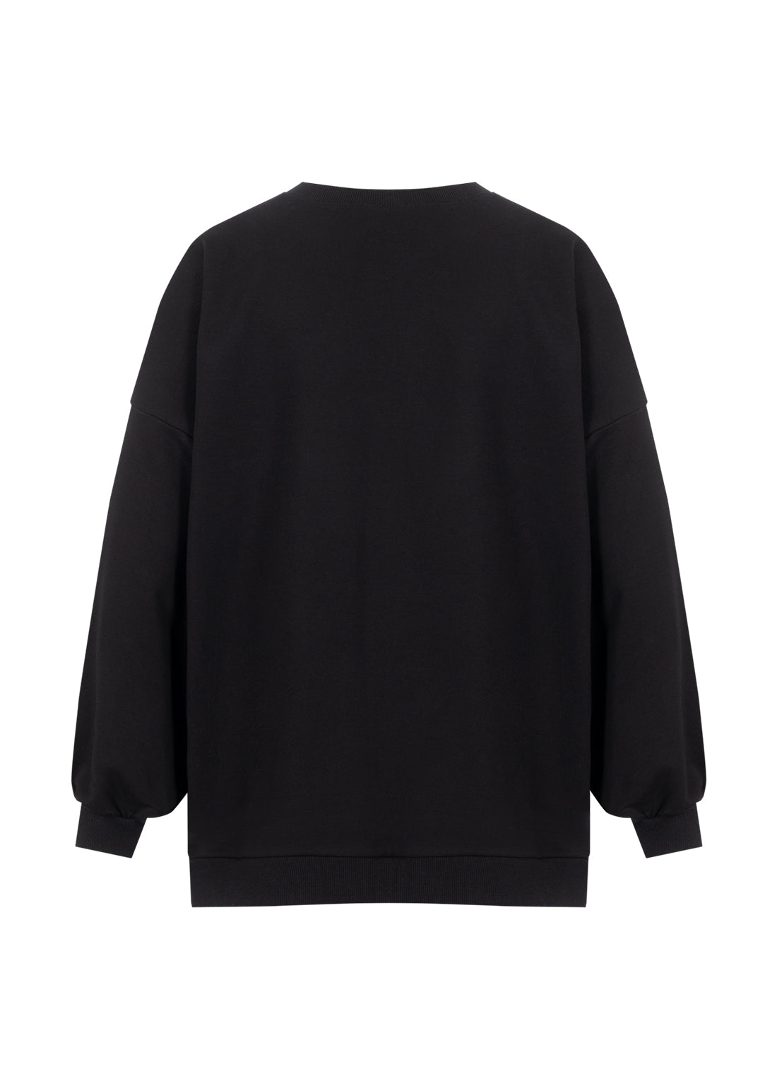 Crewneck Oversize Long Black