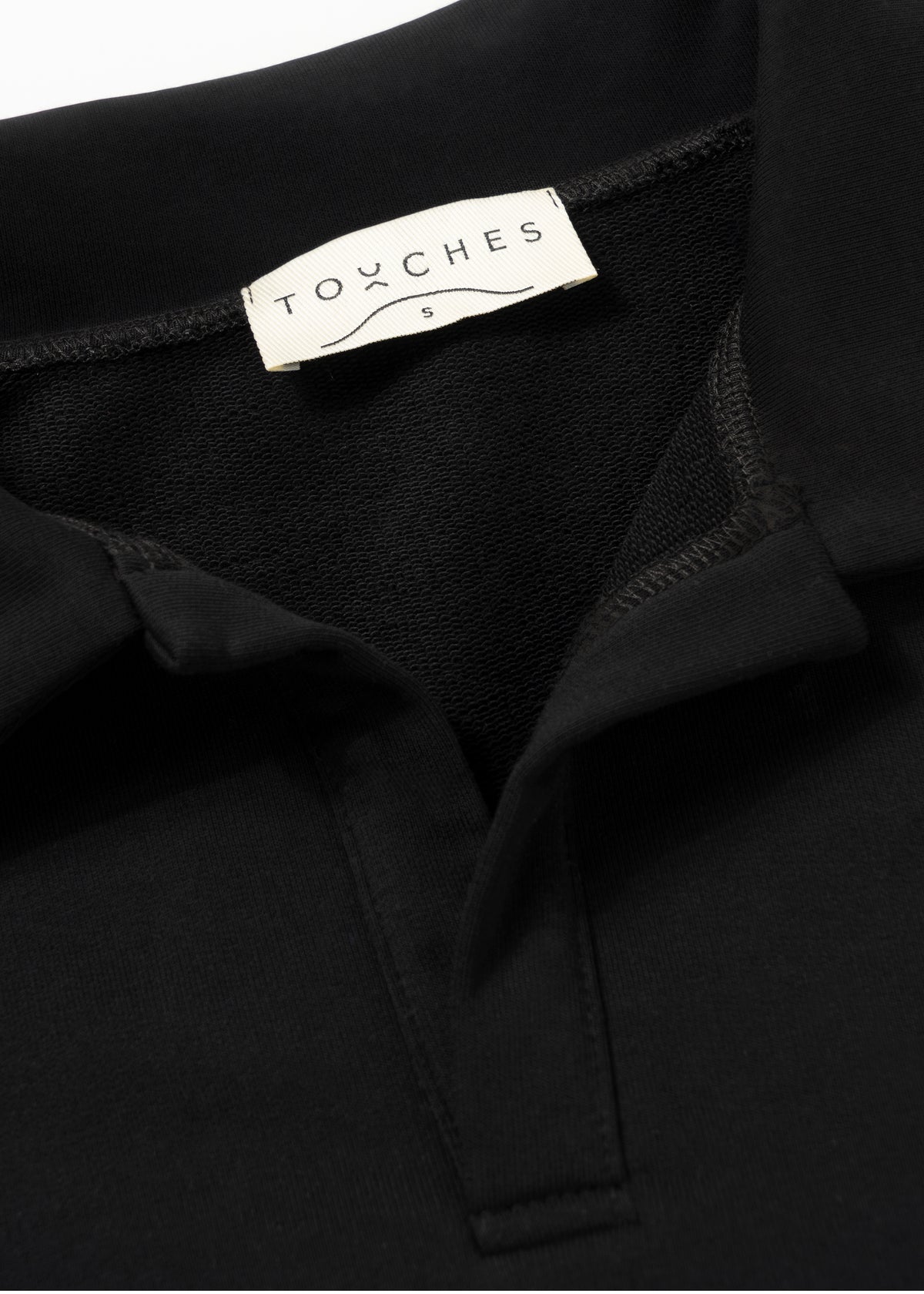 Bluza Polo Crochet Black