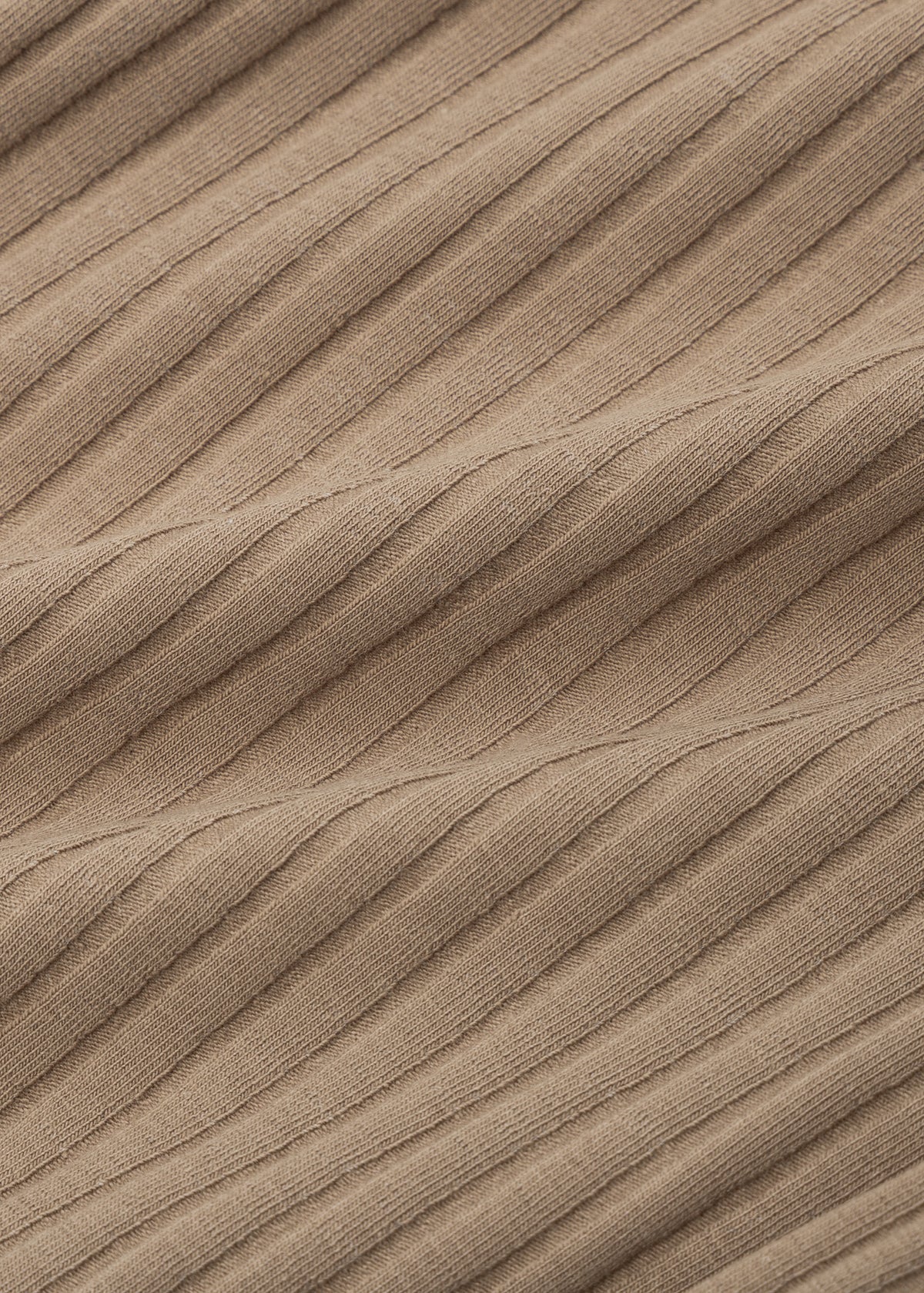 Flare Ribbed Beige