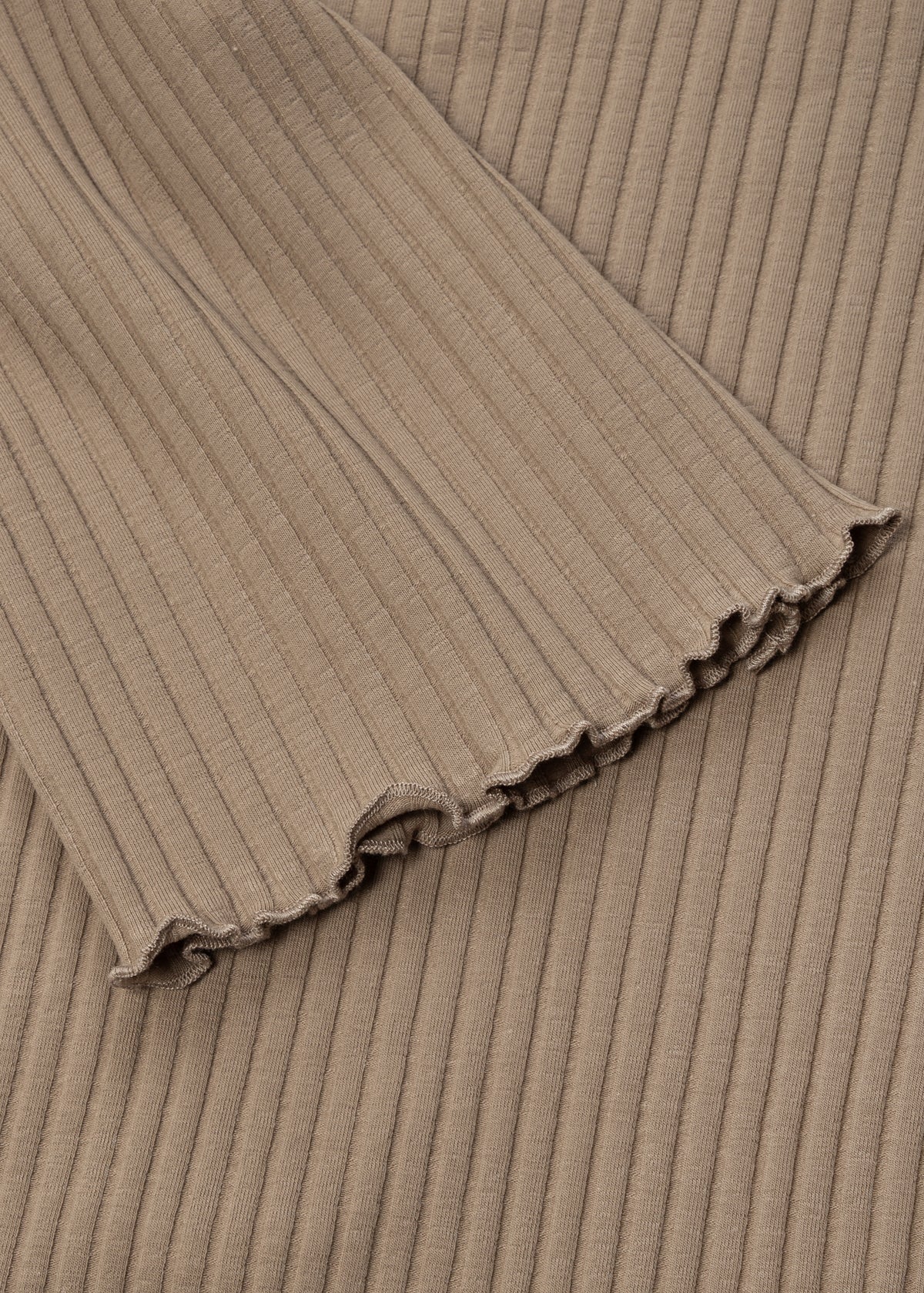 Longsleeve Ribbed Beige