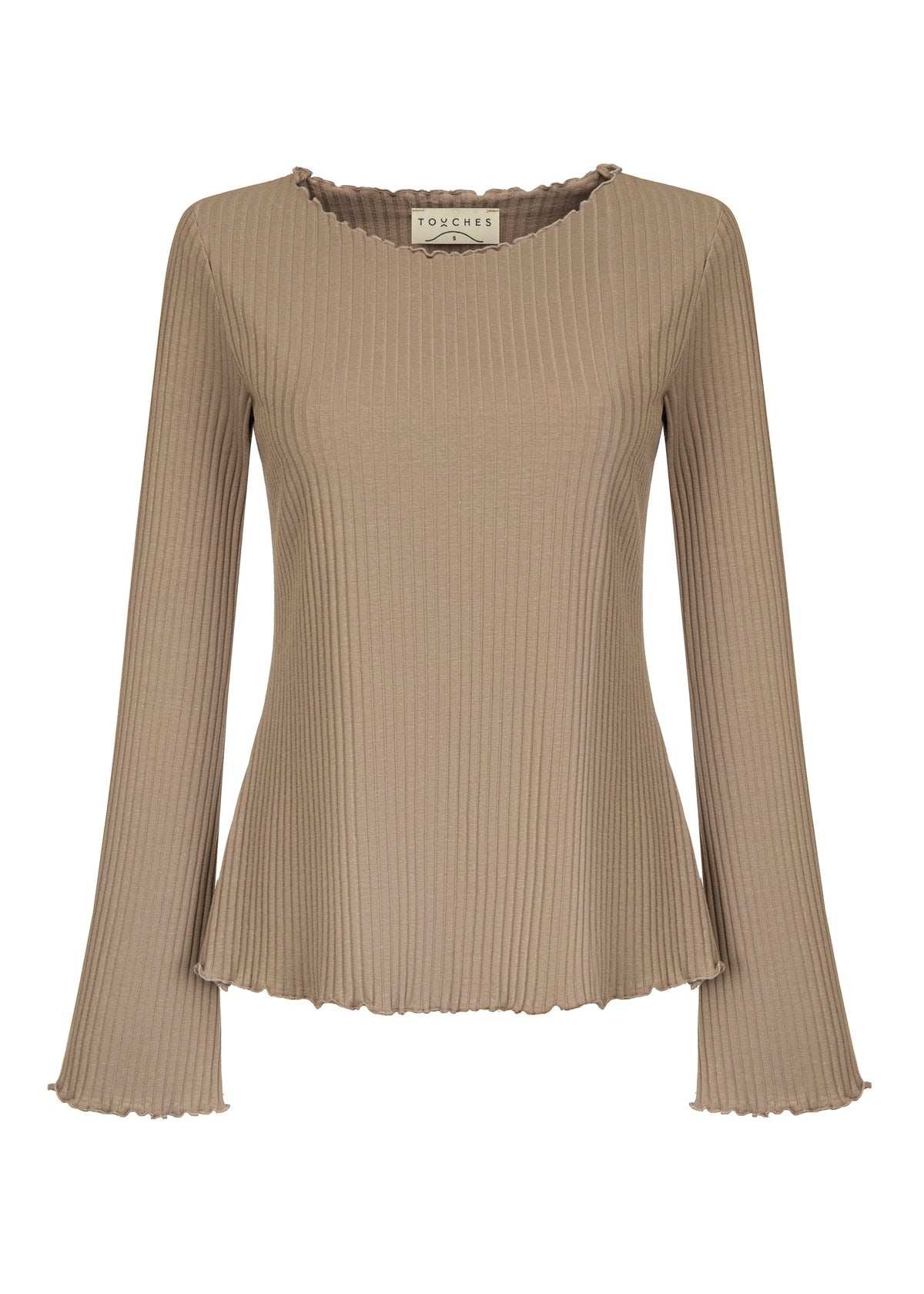 Longsleeve Ribbed Beige