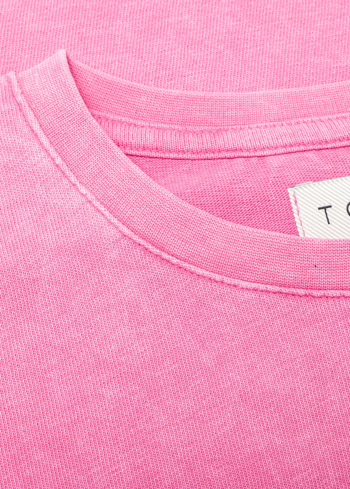 T-shirt Long Washed Pink
