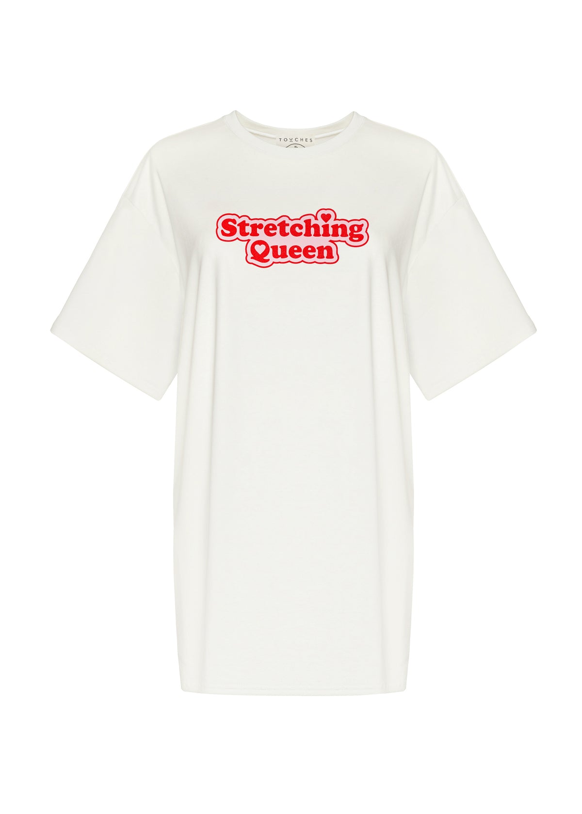 T-shirt Stretching Queen White