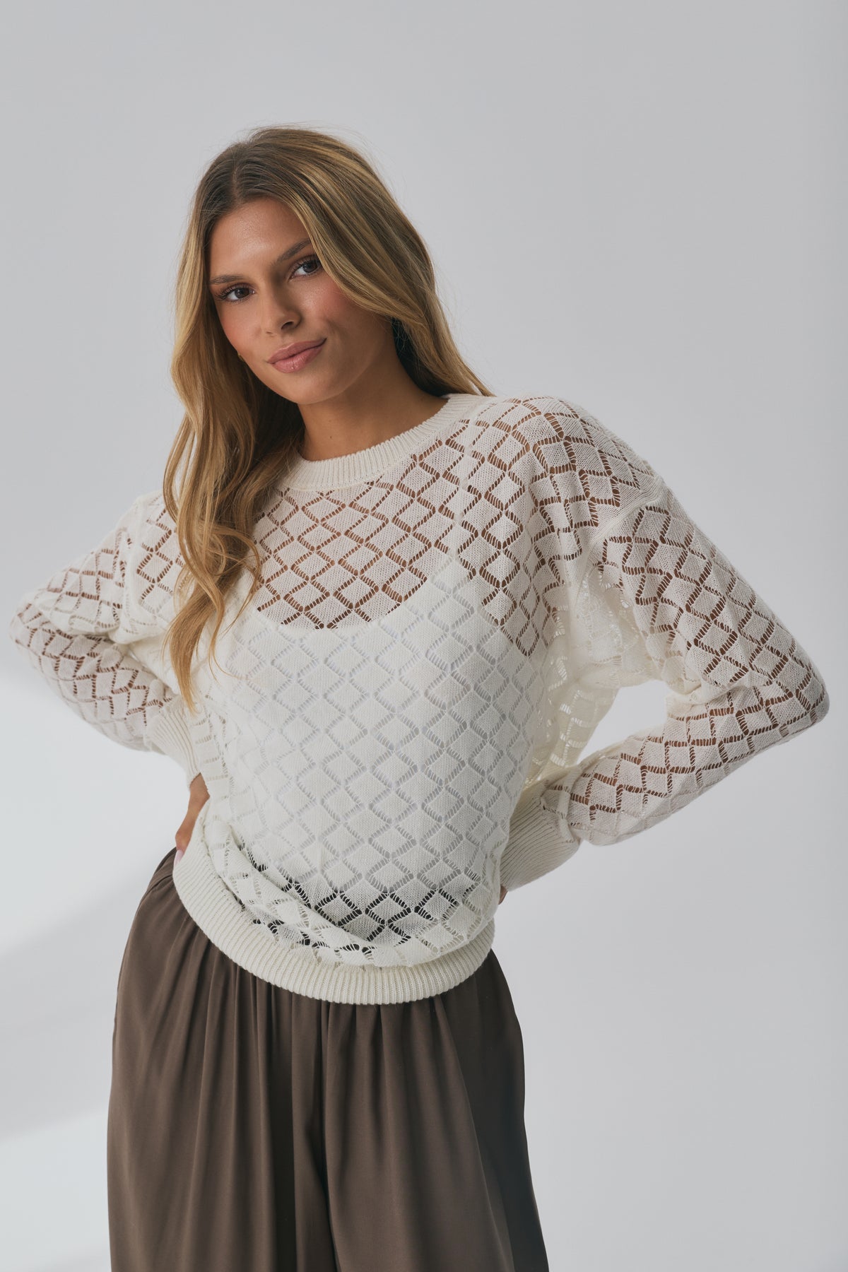 Sweter Cloud Ecru