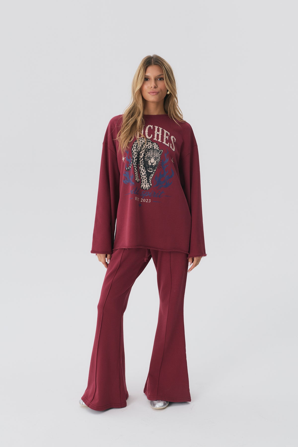 Bluza Flow Panther Maroon