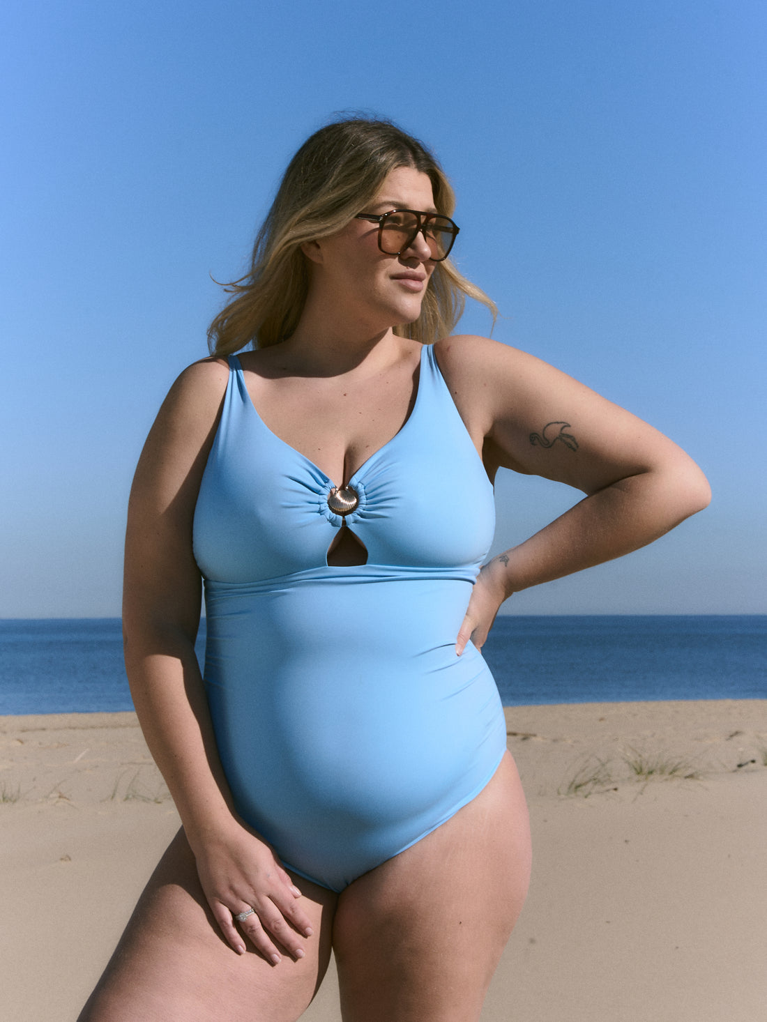 Kostium Mykonos Shell One Piece Blue