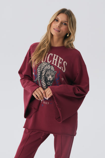 Bluza Flow Panther Maroon