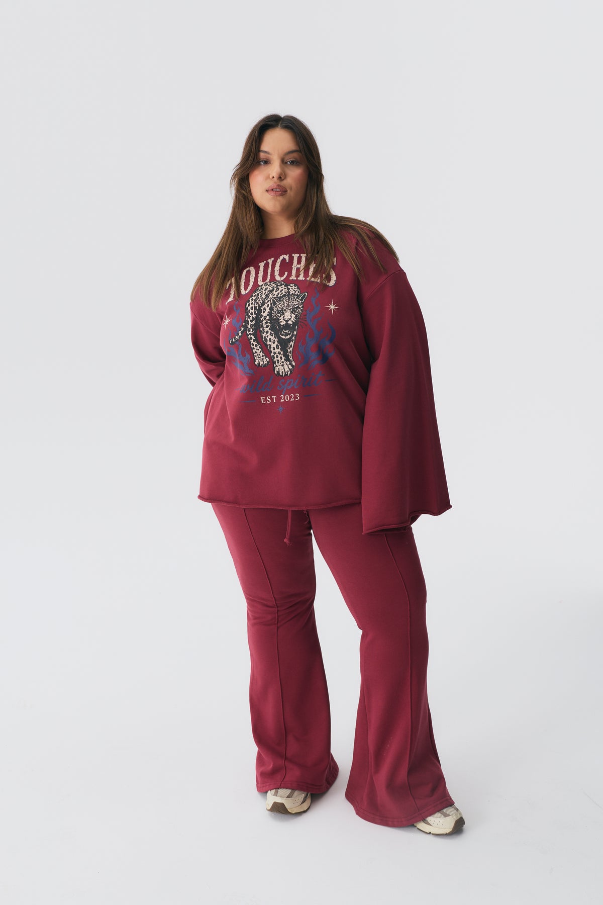 Bluza Flow Panther Maroon