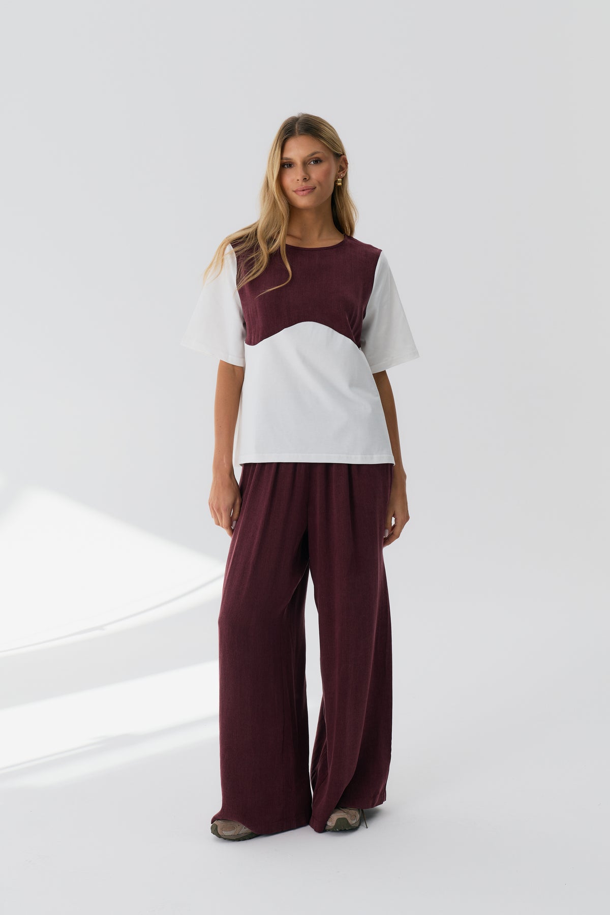 Spodnie Aura Maroon