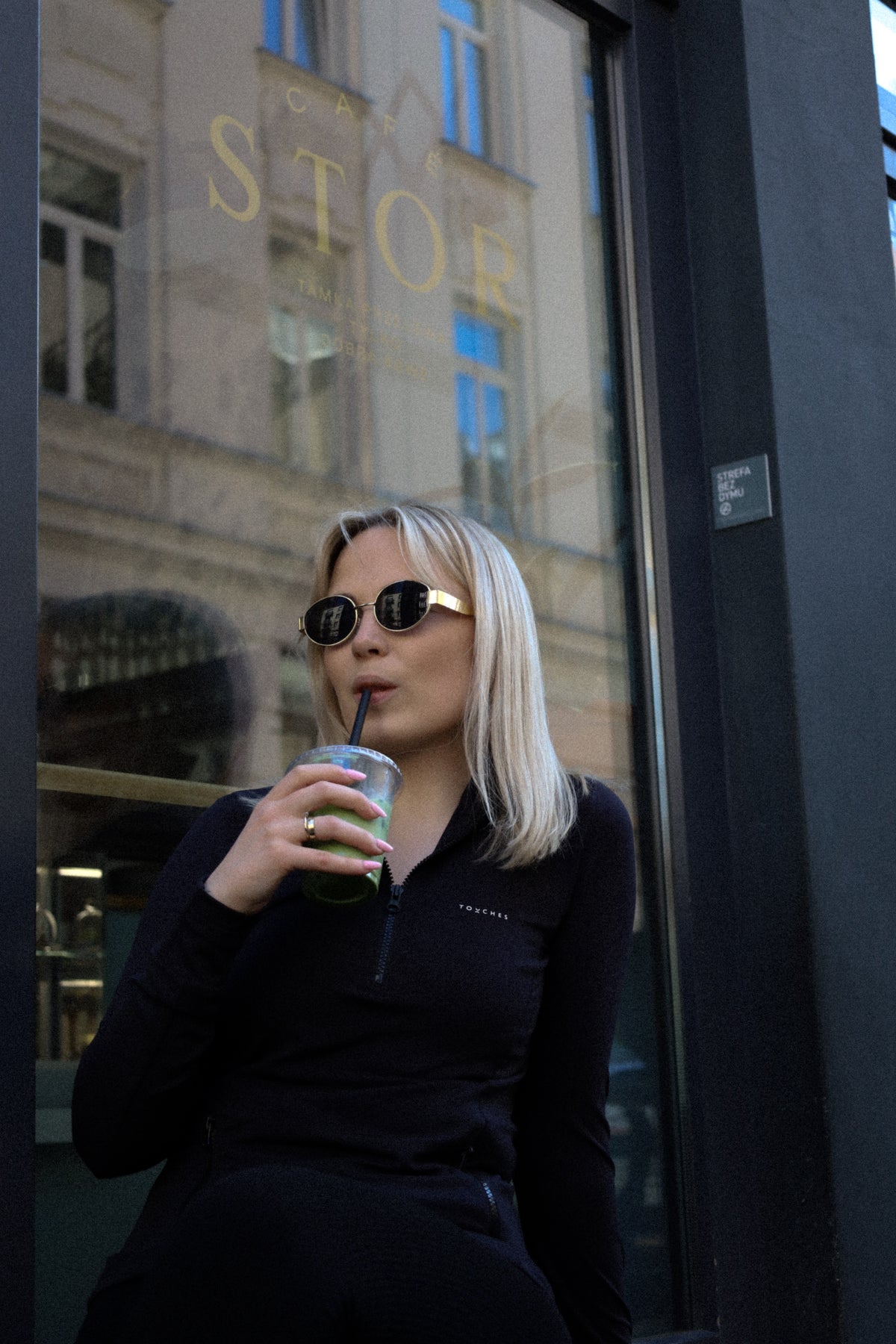 Bluza Gym Half-Zip Black