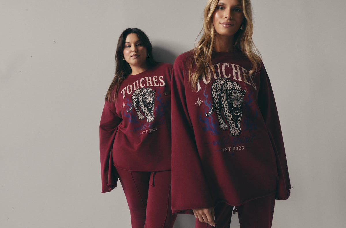 Bluza Flow Panther Maroon