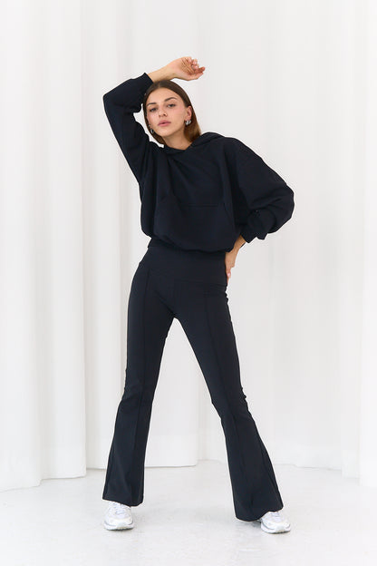 Hoodie Boxy Black