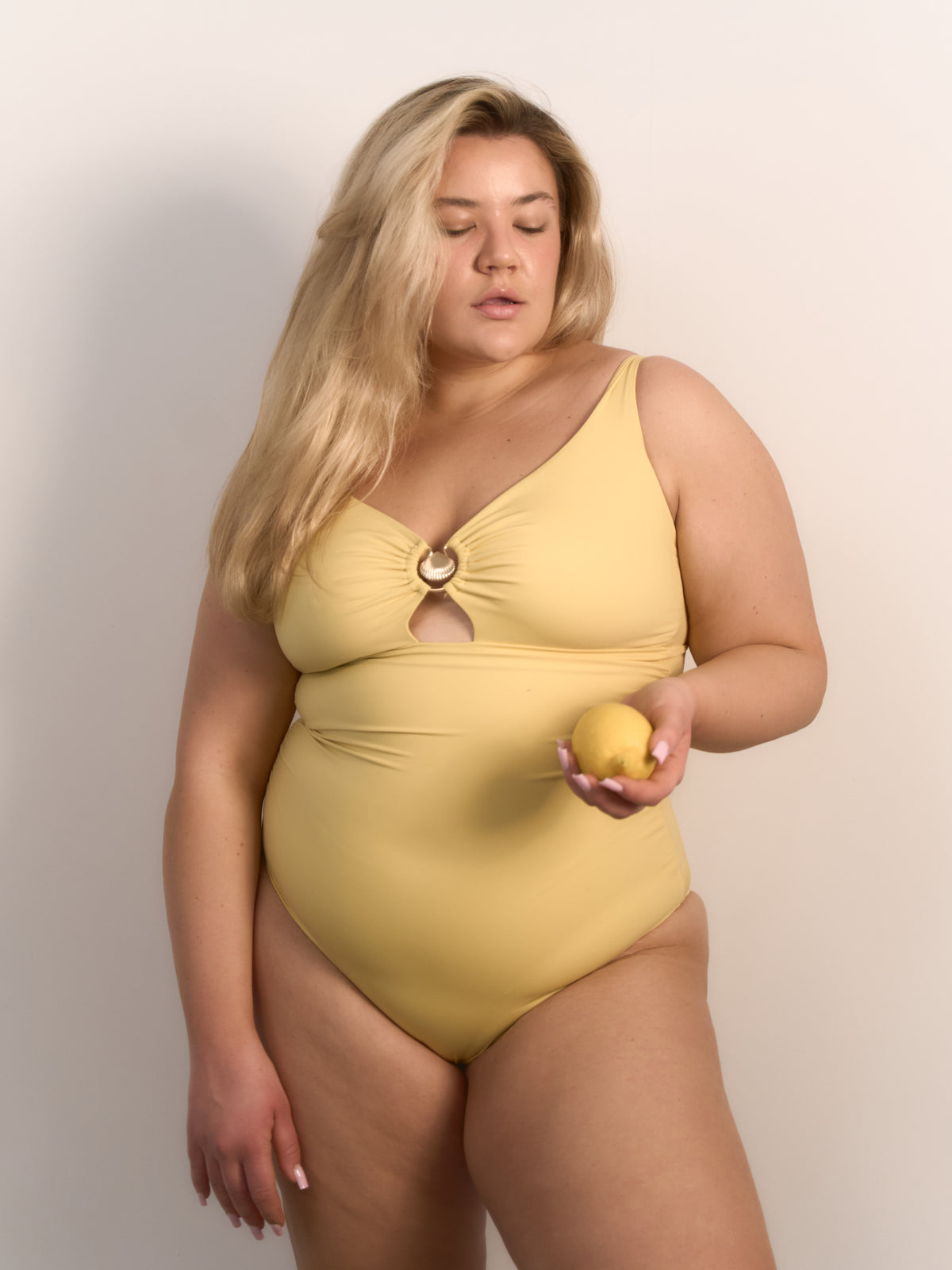 Kostium Mykonos Shell One Piece Yellow