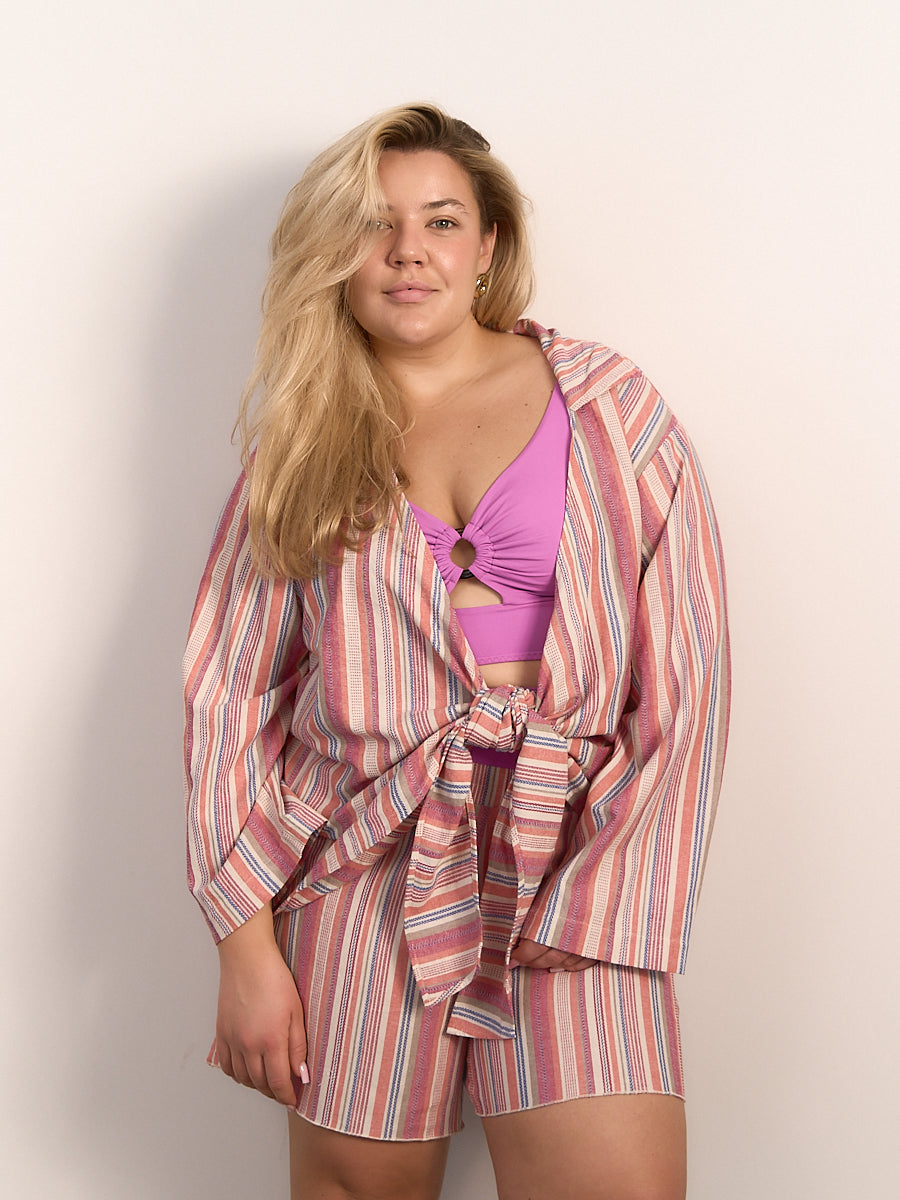 Koszula wiązana Alva Stripe