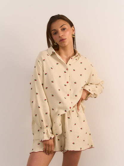 Szorty Cherry Beige