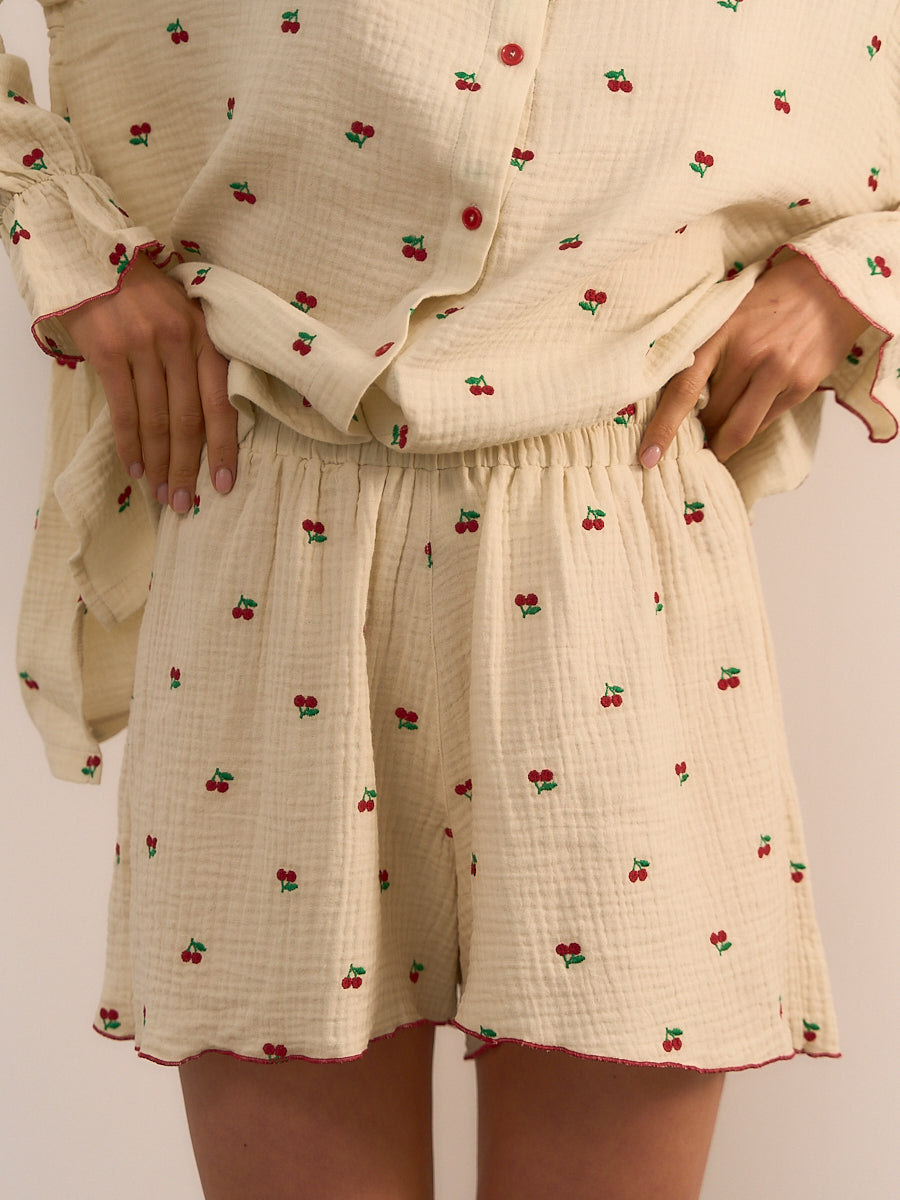 Szorty Cherry Beige