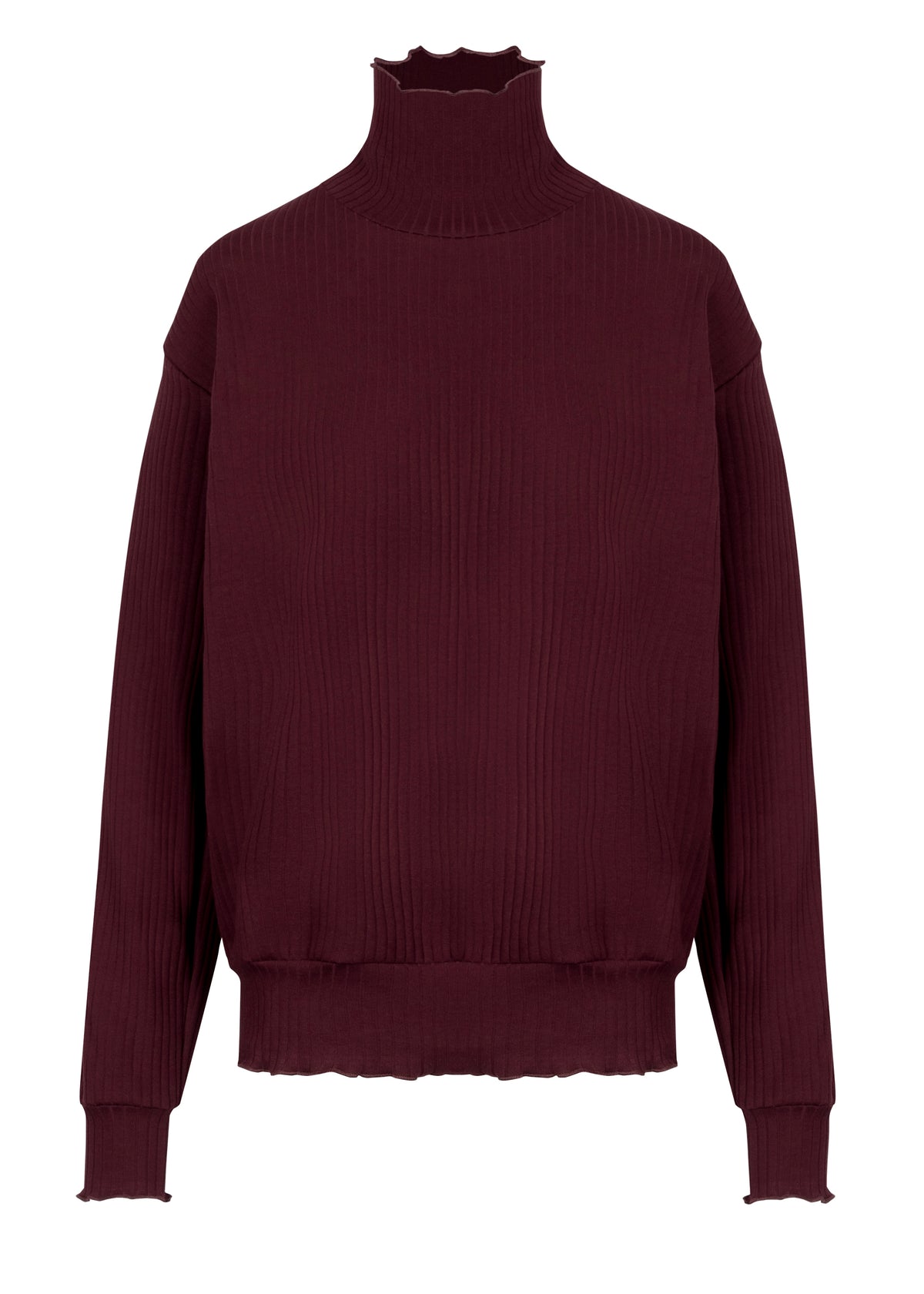 Golf ribbed bordo