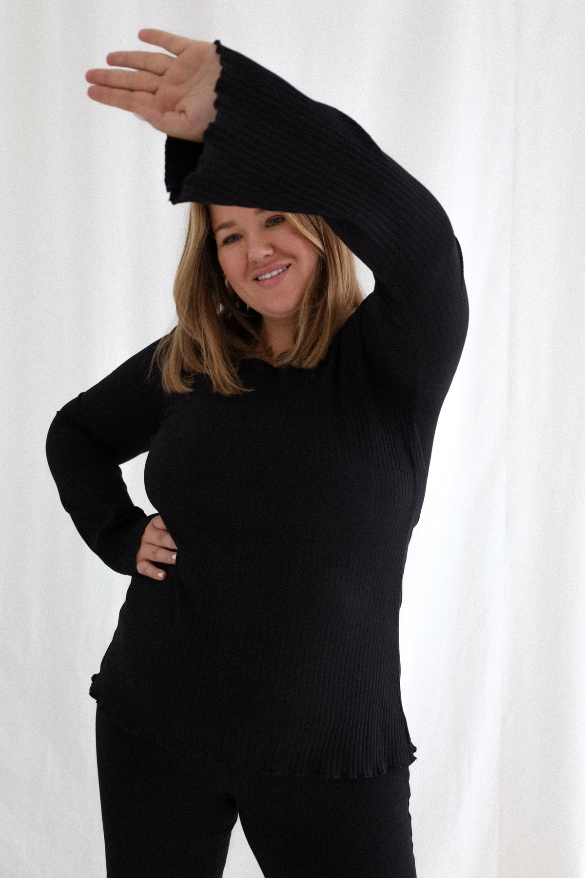 Longsleeve Ribbed Black