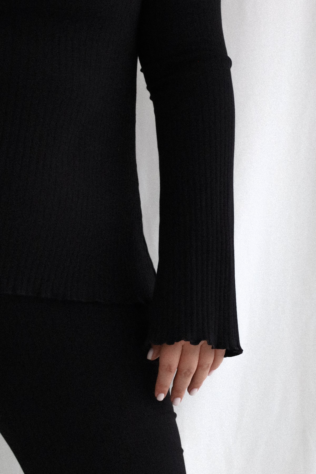Longsleeve Ribbed Black