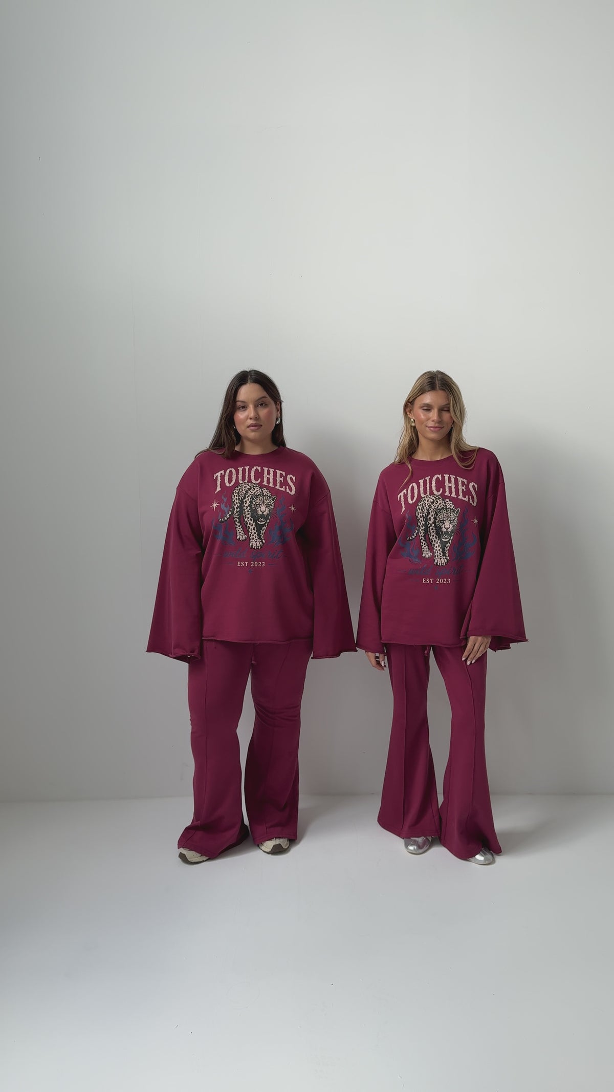 Bluza Flow Panther Maroon