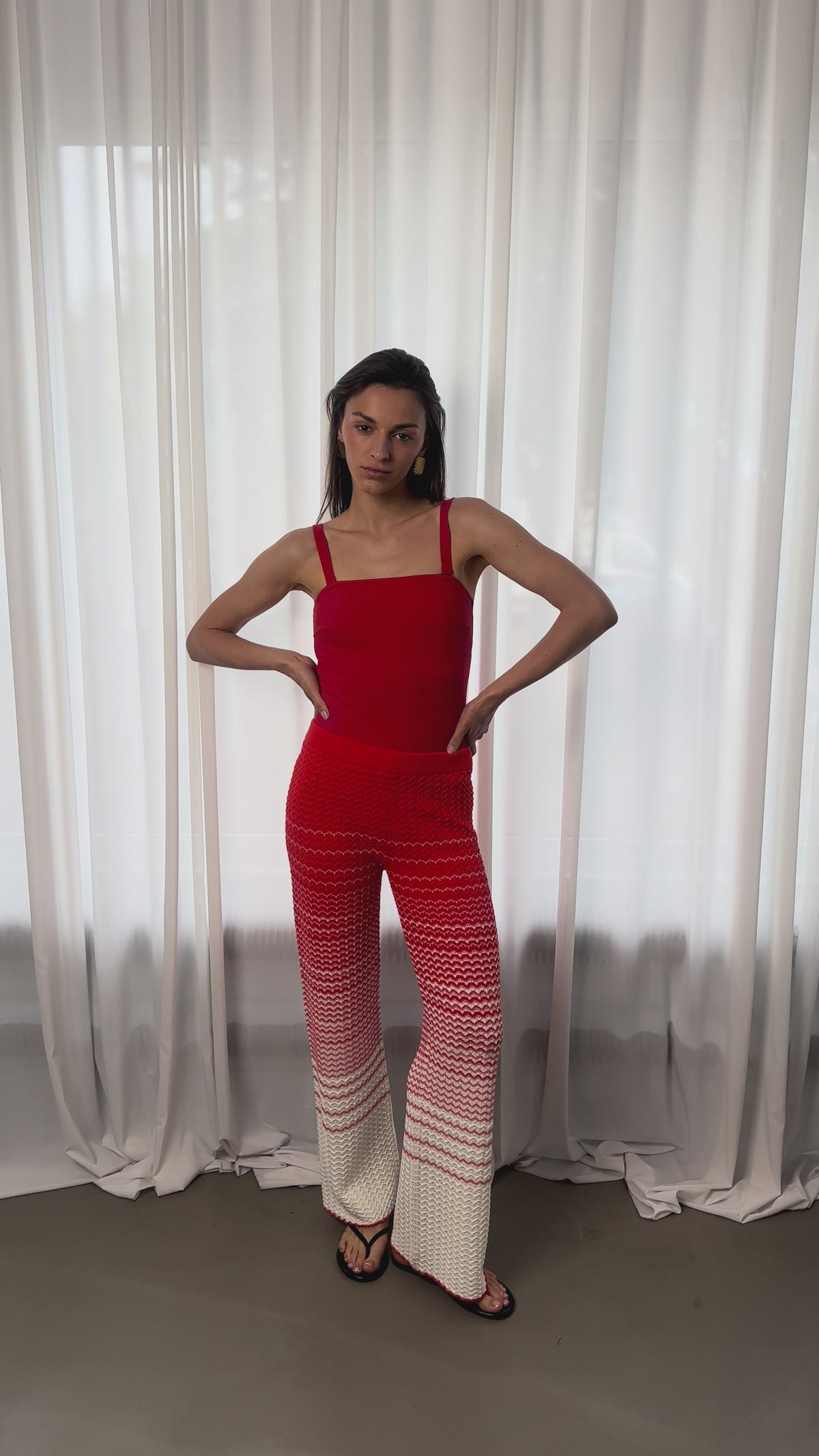 Spodnie Ombre Red