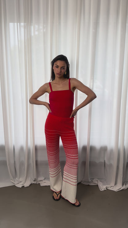 Spodnie Ombre Red