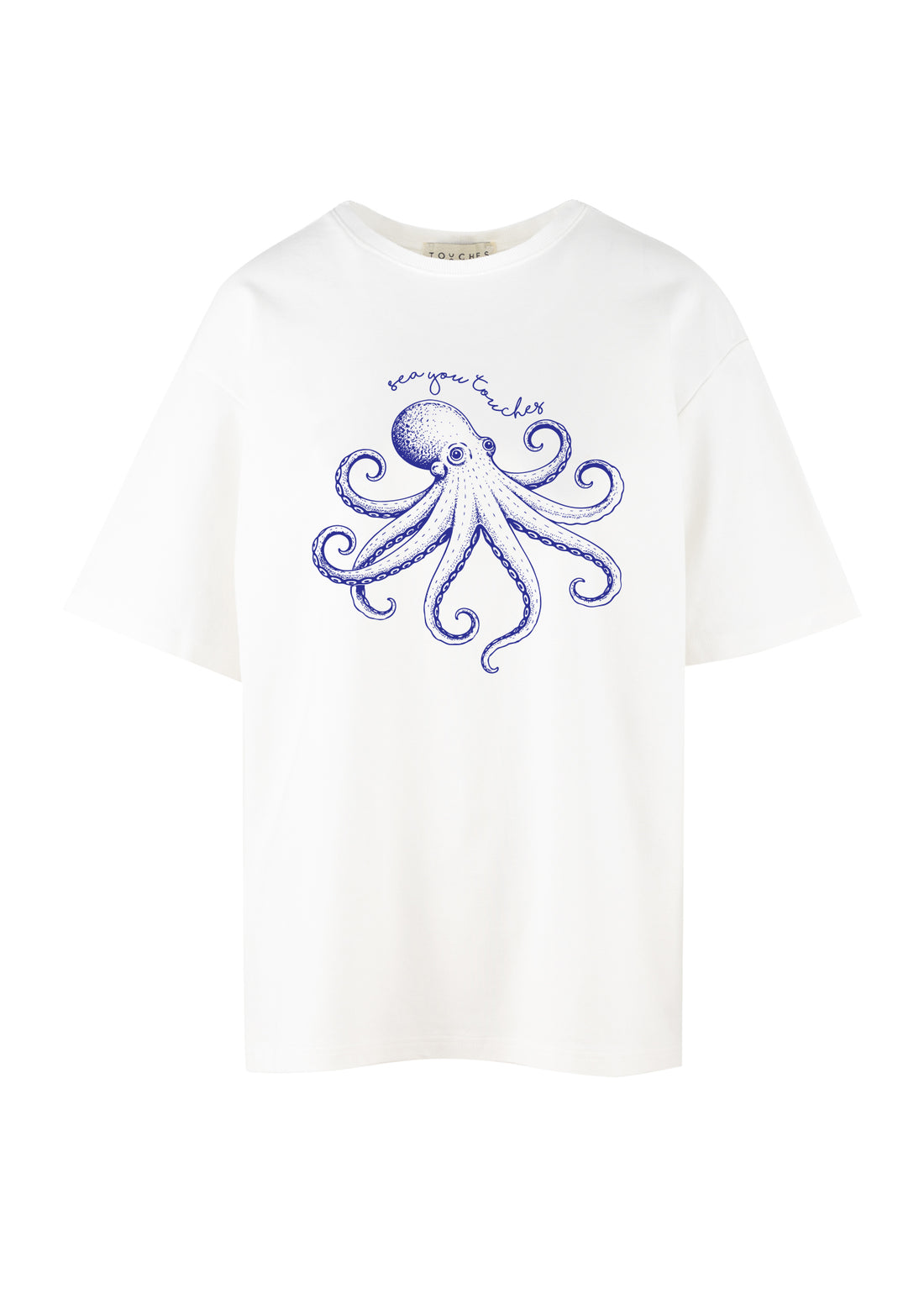 T-shirt Long Octopus off white